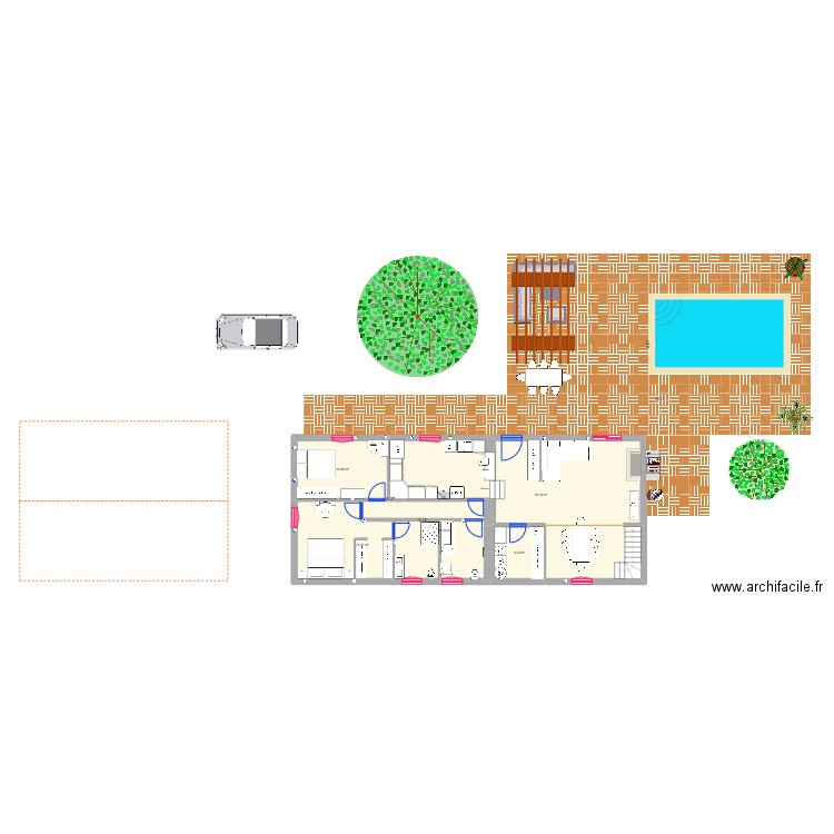 Maison Le Haillan 3. Plan de 9 pièces et 159 m2
