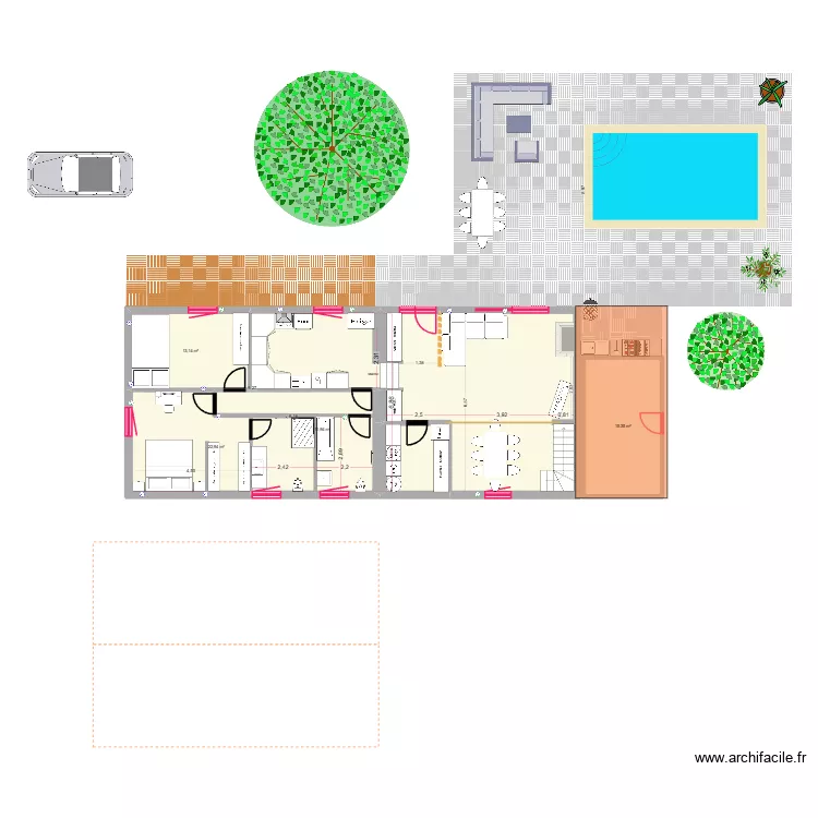 Maison Le Haillan 3. Plan de 10 et 174 m² Maison Le Haillan 3. Plan de 10 et 174 m²
