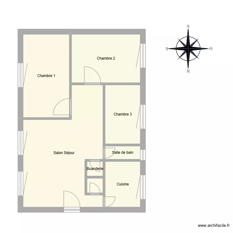 Goncalves Rocha Emmanuel. Plan de 8  et 47 m²