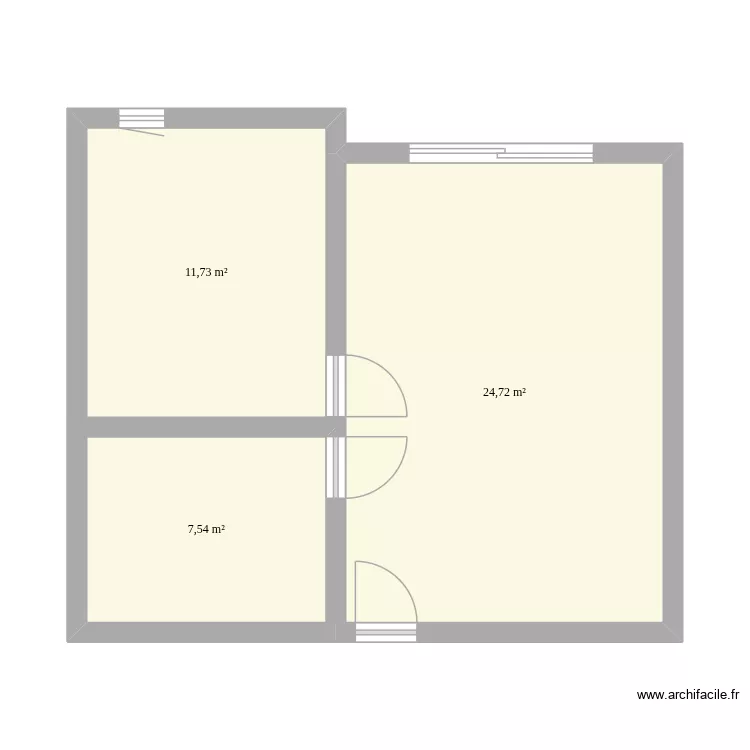 LE CLOS DES VERTUS v2. Plan de 3 et 44 m² LE CLOS DES VERTUS v2. Plan de 3 et 44 m²