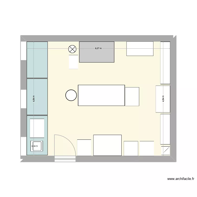 labo macro. Plan de 1  et 29 m²