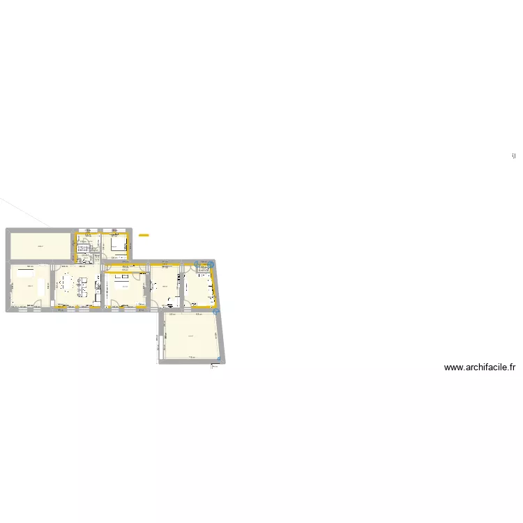 plan Chauveau 4 modification . Plan de 