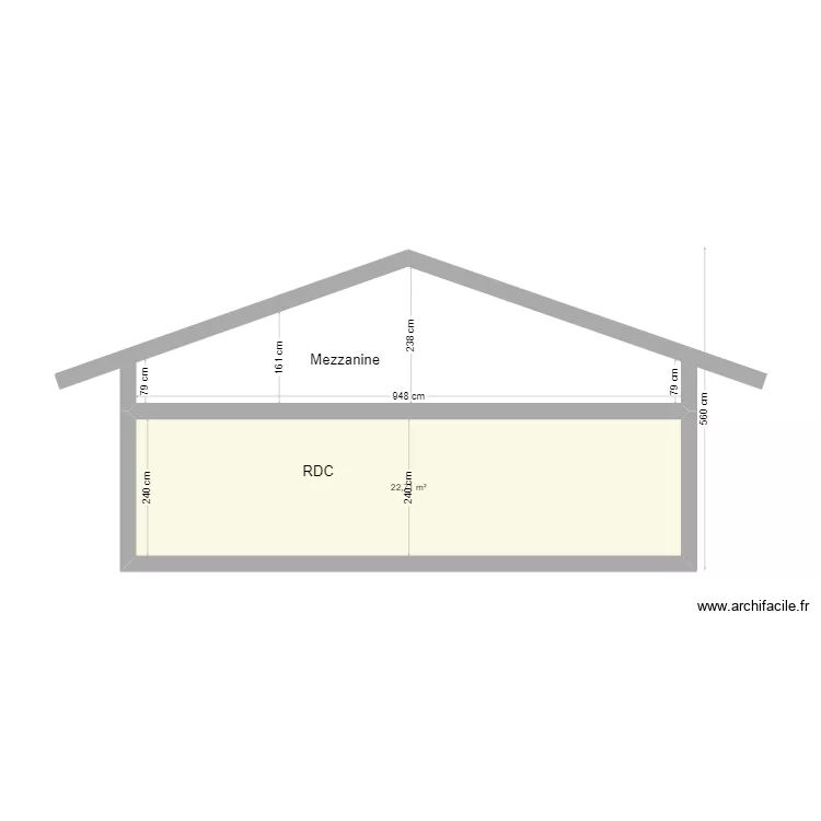 PLAN DE COUPE TERRADAS. Plan de 