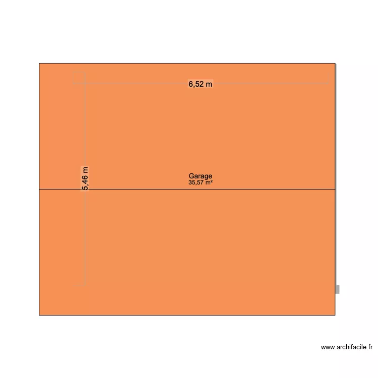 Toiture Garage. Plan de 