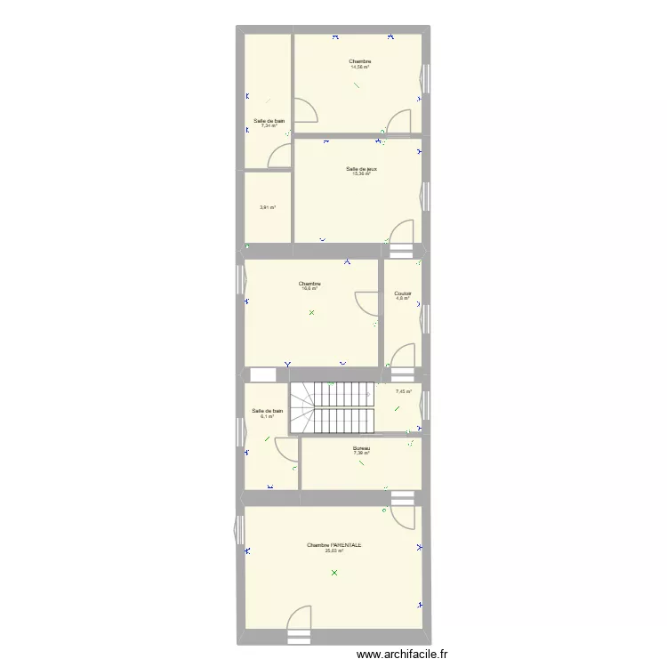 CANNET R+1. Plan de 10  et 109 m²