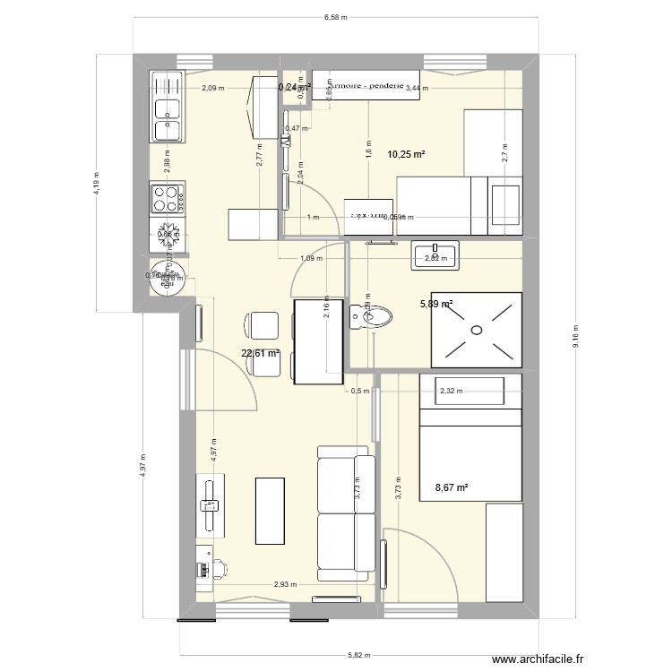 THIERRY 2. Plan de 0 pièce et 0 m2