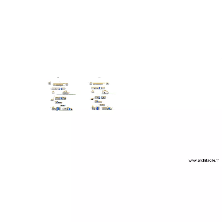 PLAN FACADE  1. Plan de 125  et 2318 m²