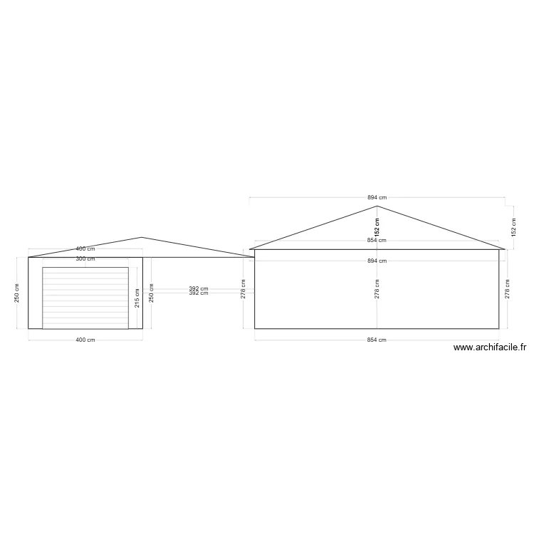 Plan de facade . Plan de 