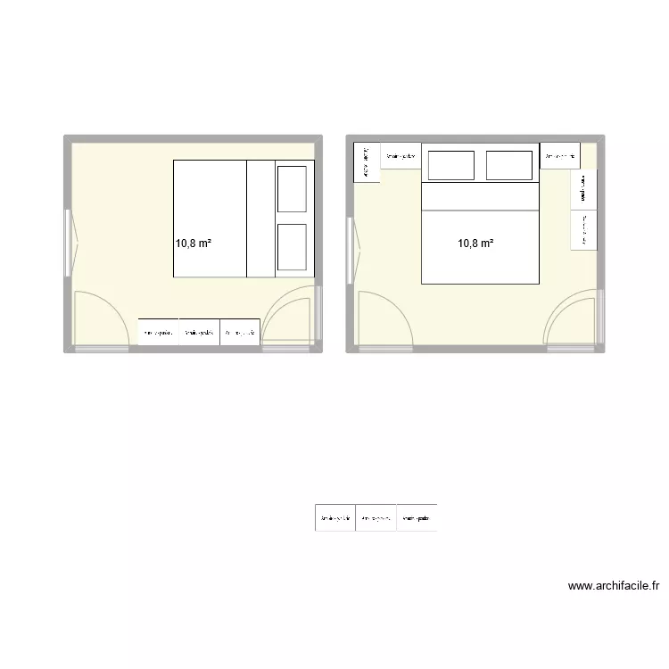 test chambre. Plan de 