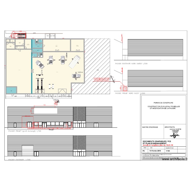 Chamont V.def. Plan de 18 pièces et 733 m2