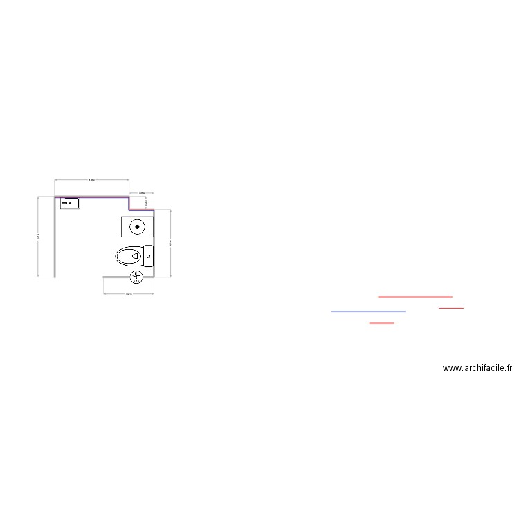 WC1. Plan de 0 pièce et 0 m2