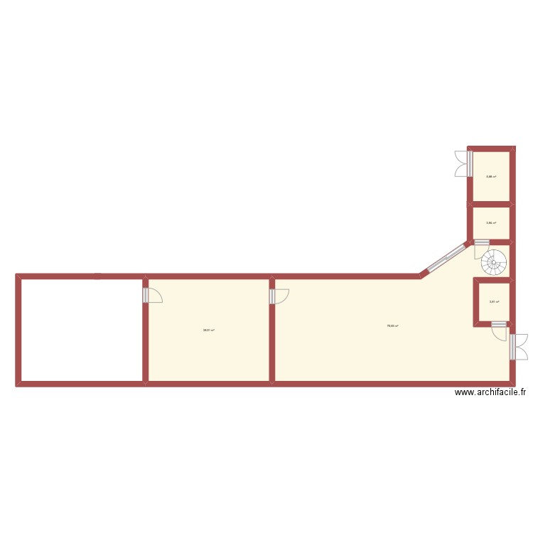 PEGASUS. Plan de 5 pièces et 128 m2