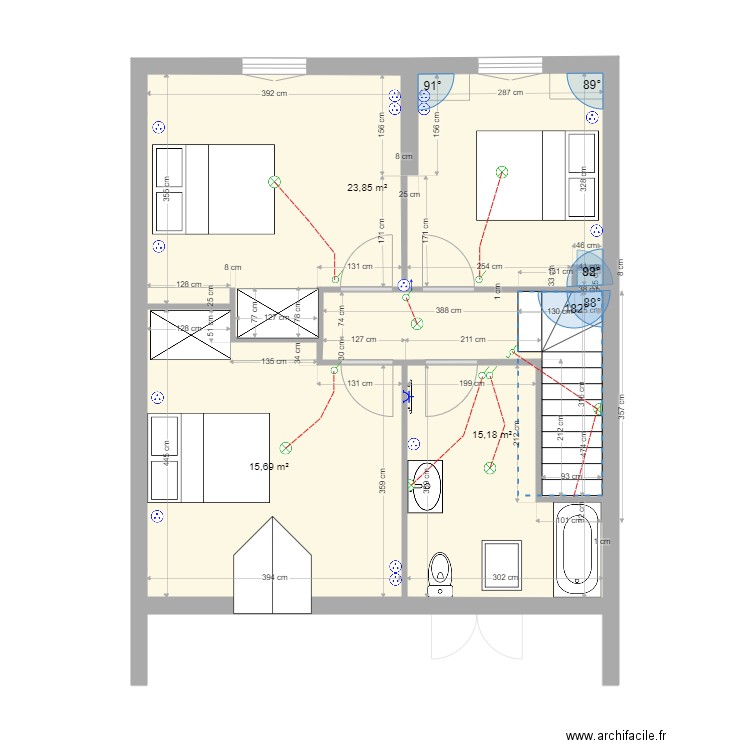 BRADU. Plan de 7 pièces et 110 m2