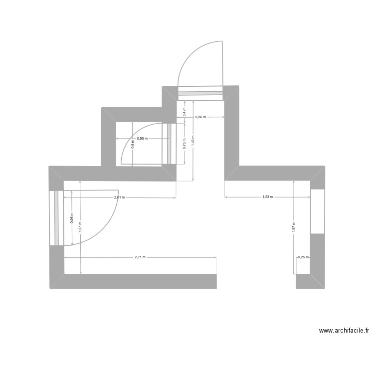 Couloir. Plan de 0 pièce et 0 m2