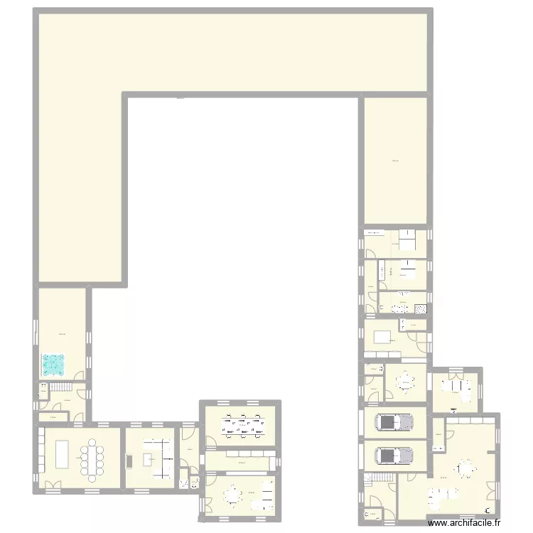 Rez ferme Acosse. Plan de 