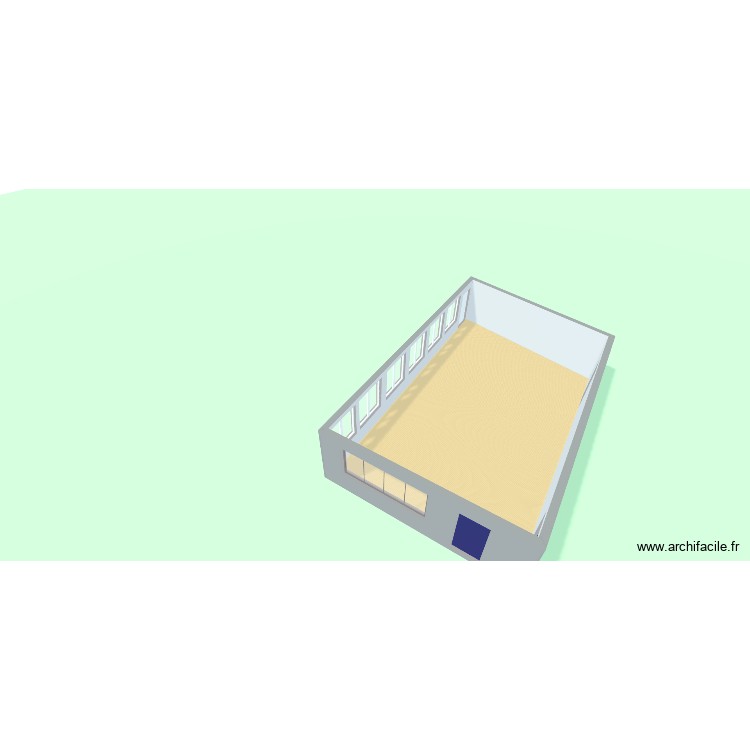 Salle techno 3D. Plan de 0 pièce et 0 m2