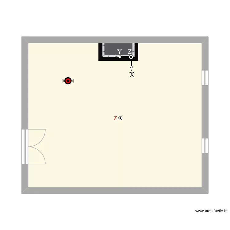 de montety. Plan de 1  et 41 m²