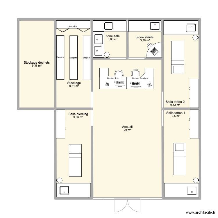 salon. Plan de 0 pièce et 0 m2