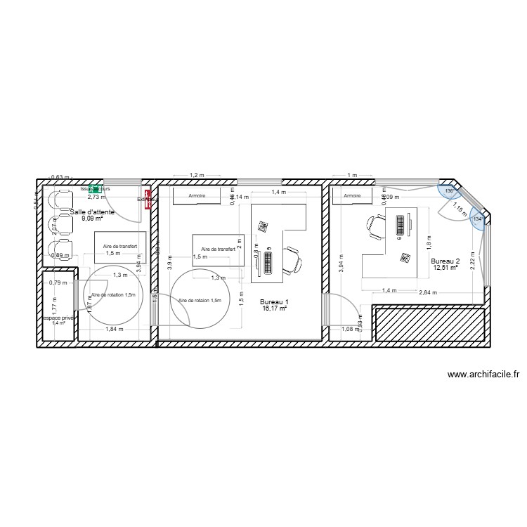 APPART 1ER ETAGE. Plan de 0 pièce et 0 m2