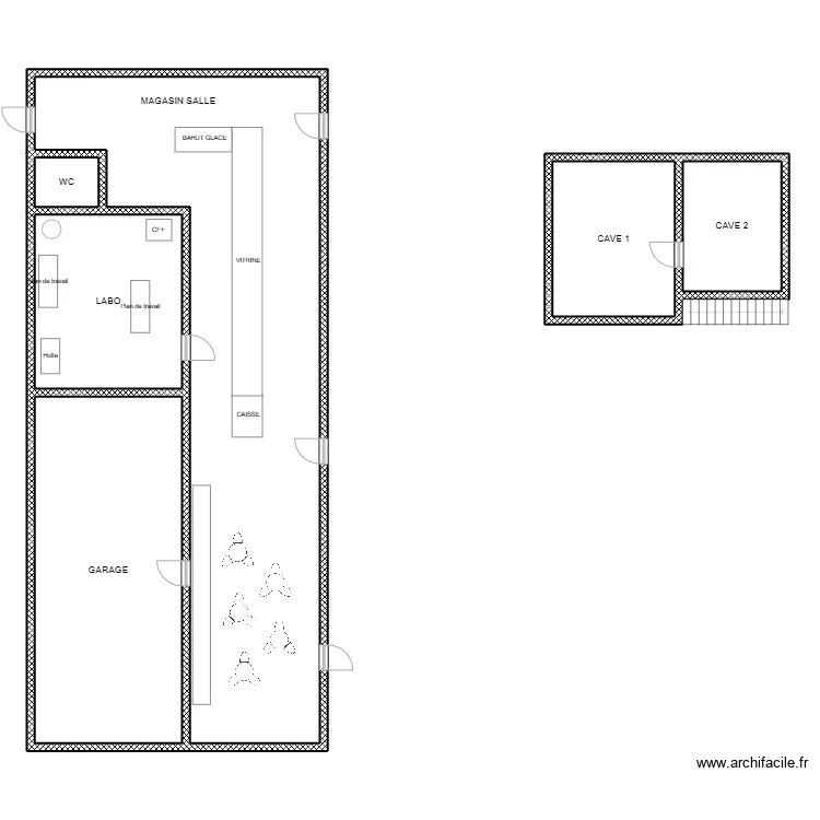 Fournil de Cl&eacute;menceau. Plan de 