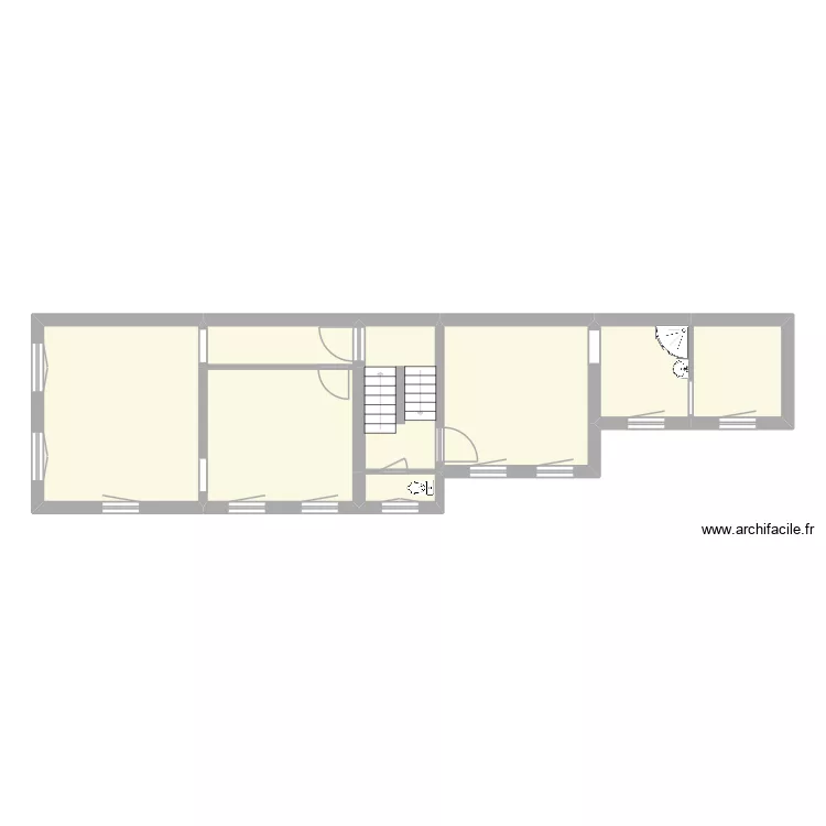 n+1 bernard. Plan de 8  et 71 m²
