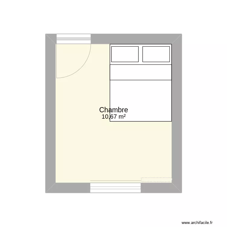 chambre 2. Plan de 
