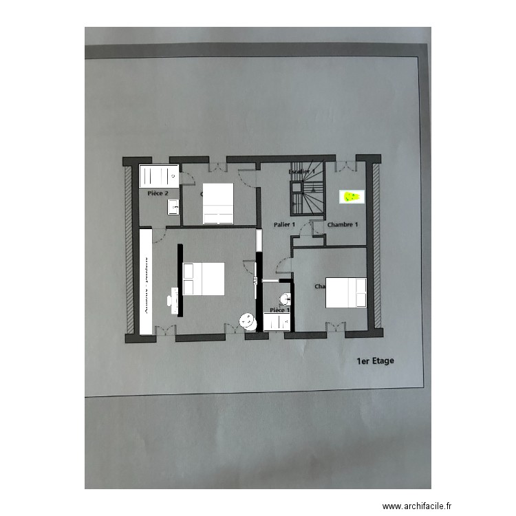 maison etage. Plan de 0 pièce et 0 m2