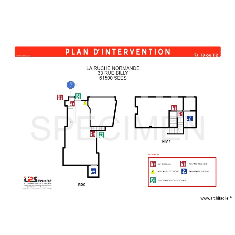 LA RUCHE NORMANDE. Plan de 8 pièces et 136 m2