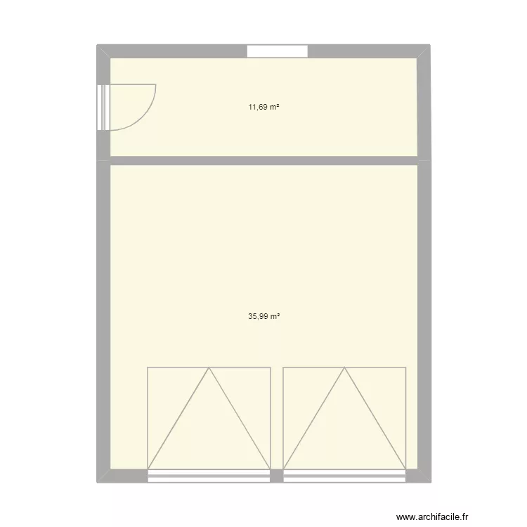 garrage. Plan de 2 et 48 m² garrage. Plan de 2 et 48 m²