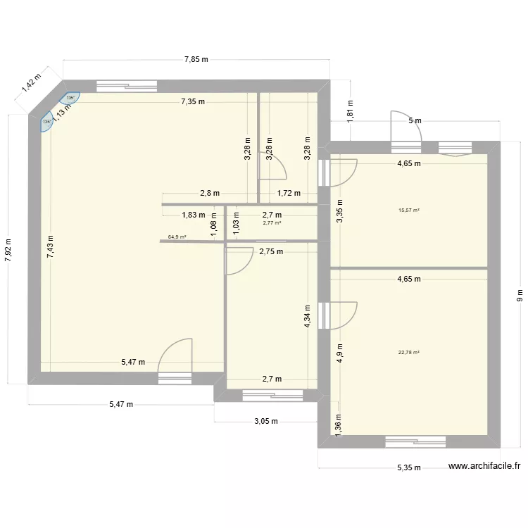 Maison BRSB v2. Plan de 4 et 106 m² Maison BRSB v2. Plan de 4 et 106 m²