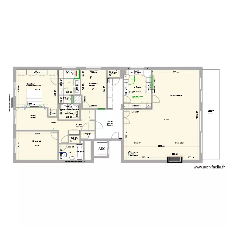 BEMEL. Plan de 22  et 208 m²