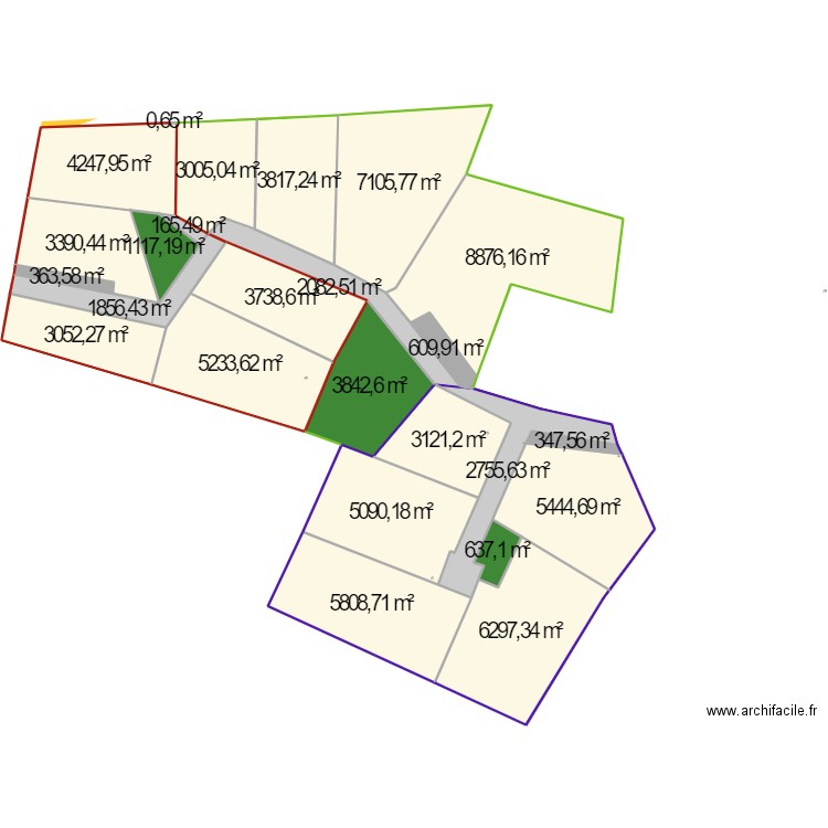 Niort Tranche - D2COUPE . Plan de 25 pièces et 4698 m2