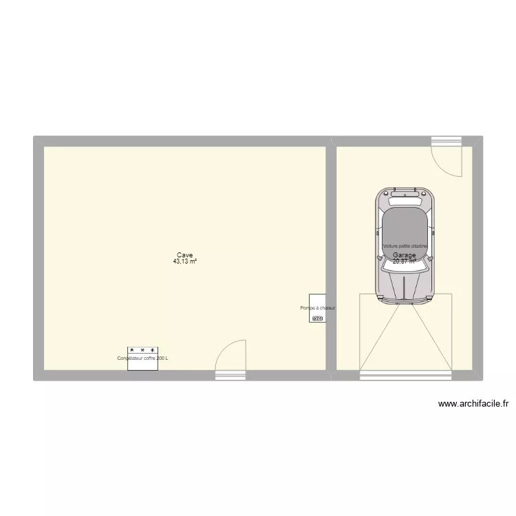 Maison Desertines plomberie. Plan de 