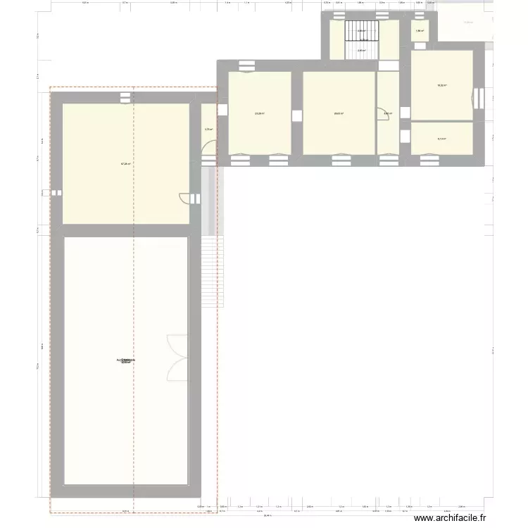 manoir variante 1. Plan de 33 Pièces et 878 m² manoir variante 1. Plan de 33 Pièces et 878 m²