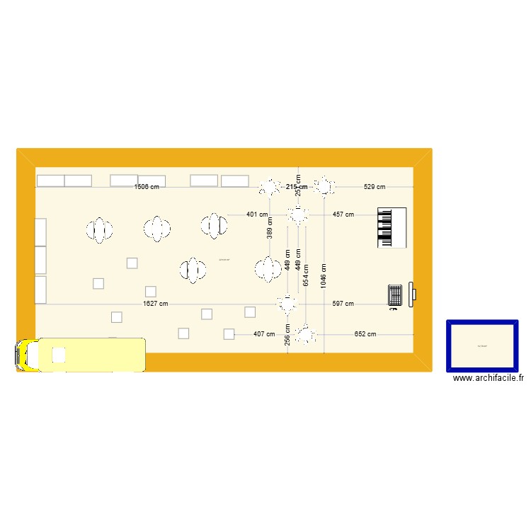 MARIAGE. Plan de 2 pièces et 334 m2