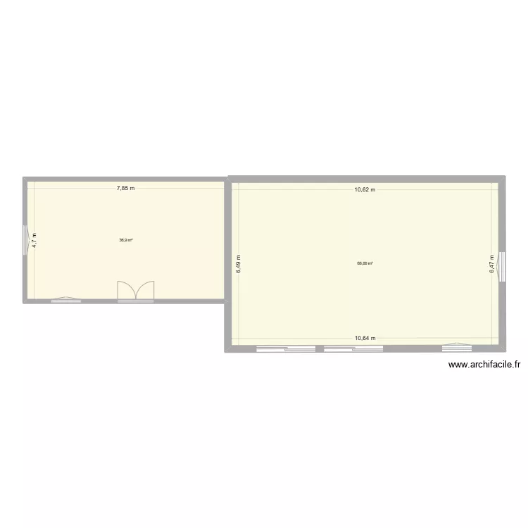 2 D&eacute;pendance. Plan de 