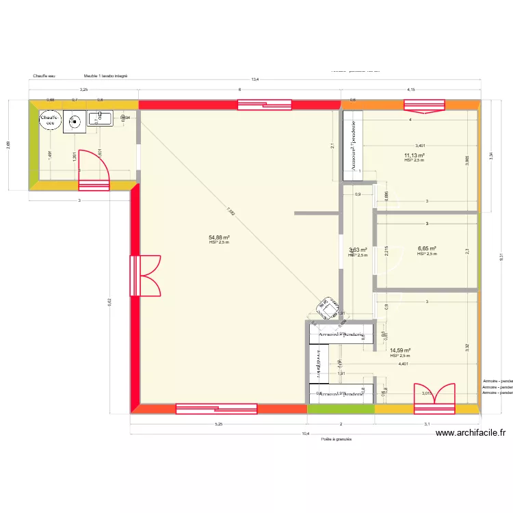 plant dalle 1. Plan de 5 et 91 m² plant dalle 1. Plan de 5 et 91 m²