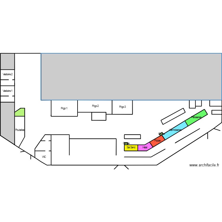 Boulangerie Ange. Plan de 26 pièces et 13117 m2