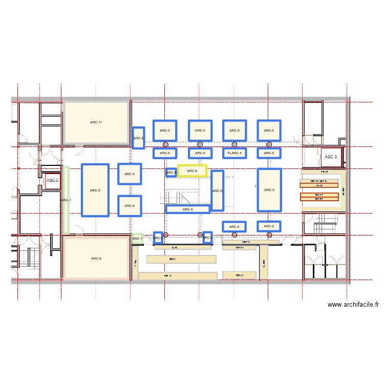 CIVA IXE-1_V2. Plan de 25 pièces et 100 m2
