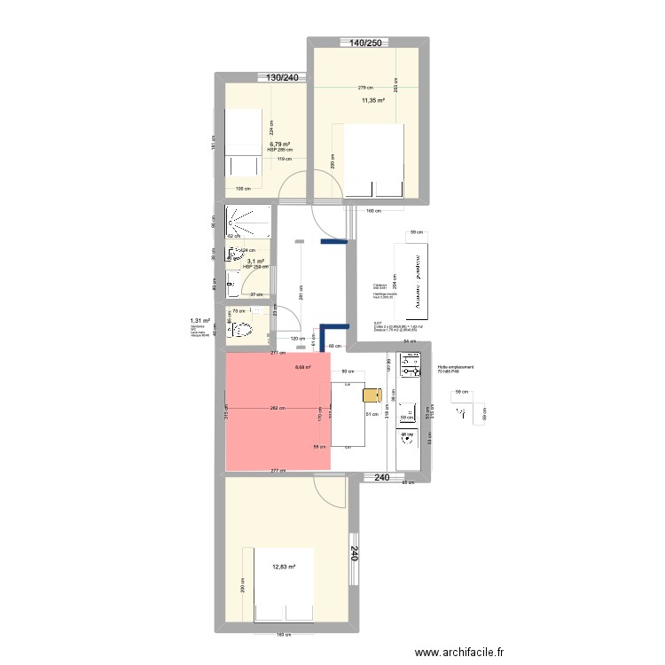 APT ESSAOUIRA Salon cuisine . Plan de 0 pièce et 0 m2