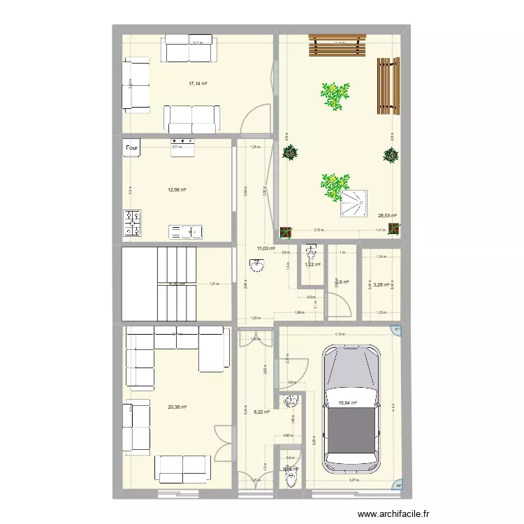 RDCRDC. Plan de 12 et 136 m² RDCRDC. Plan de 12 et 136 m²