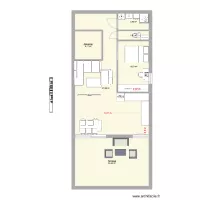 Appart en p&eacute;tant un seul mur avec la t&eacute;l&eacute; suspendue$