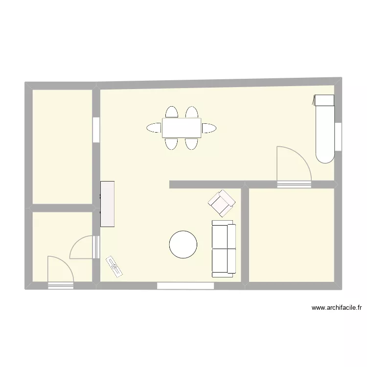 gina tournage 1. Plan de 4  et 67 m²
