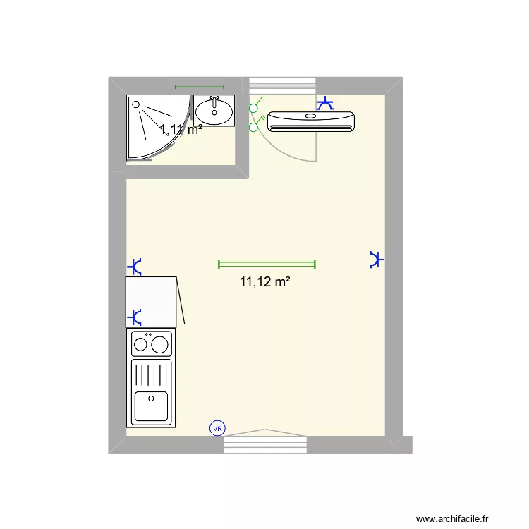 KOT 5. Plan de 2 et 12 m² KOT 5. Plan de 2 et 12 m²