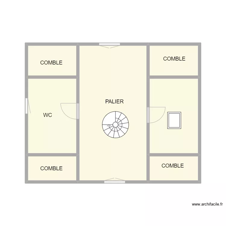 DUMAS ETAGE VAUVERT. Plan de 7  et 31 m²