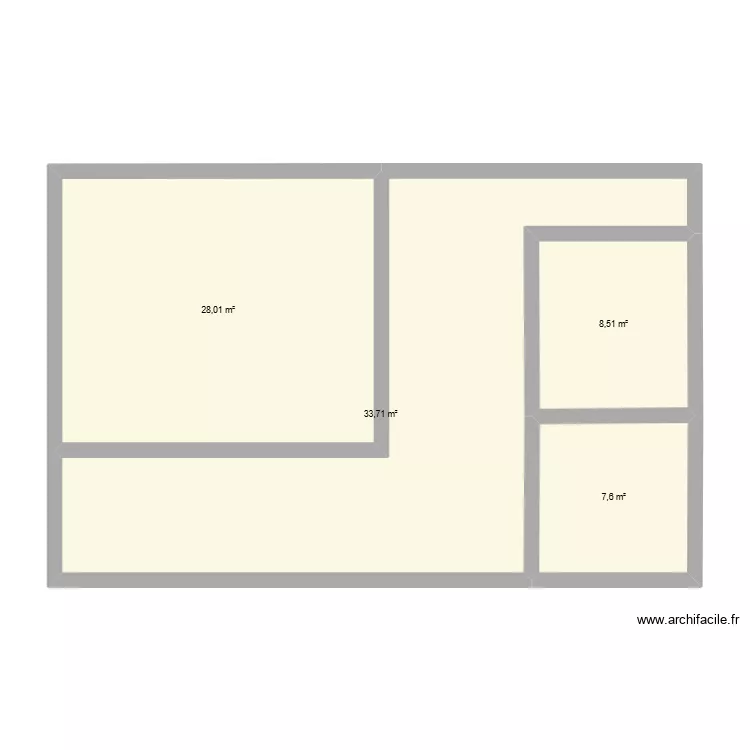 tp1. Plan de 4 pièces et 78 m²