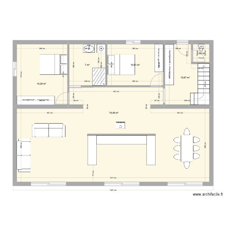 fc20. Plan de 11 pièces et 175 m2