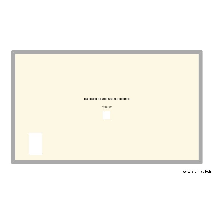 SCHEMA MACHINE MELEC. Plan de 1 pièce et 109 m2