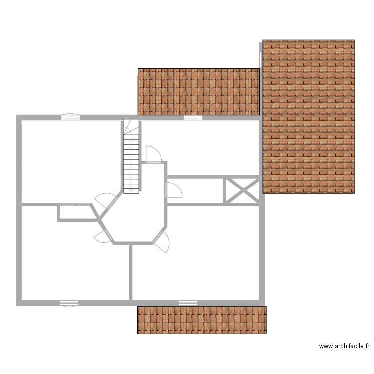 fruchet 2 r+1. Plan de 8 pièces et 107 m2