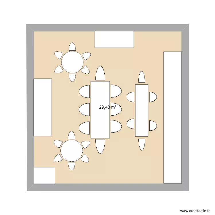 Plan BMA Group Cuisibe. Plan de 1  et 29 m²